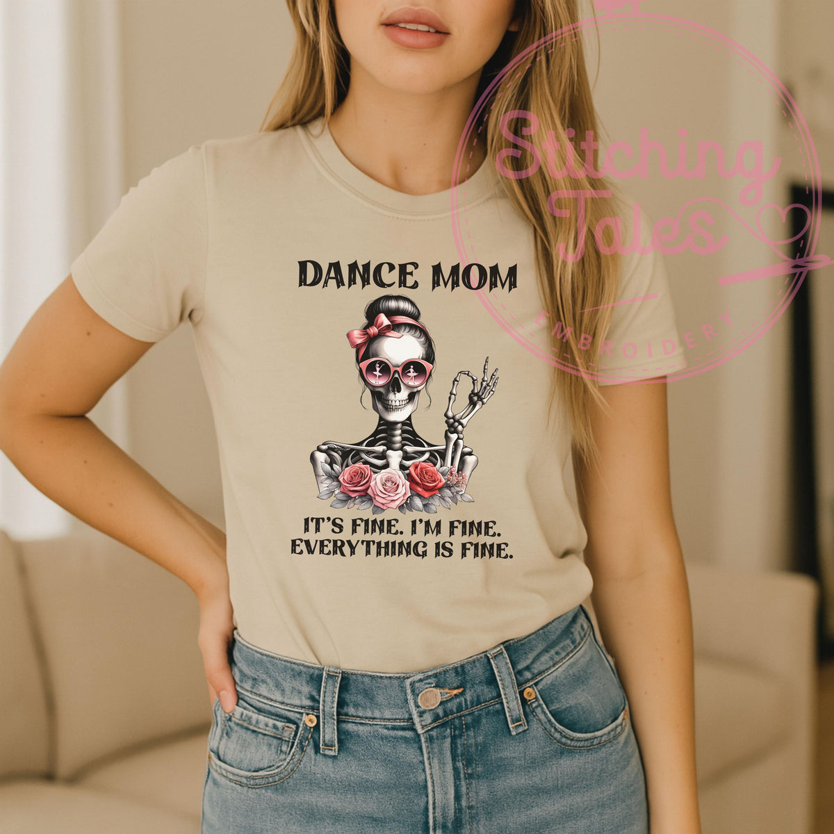 Funny Skeleton Dance Mom Shirt, Recital Mom Gift