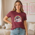 Skeleton Unicorn Rainbow Tee, Sarcastic Dark Humor Shirt