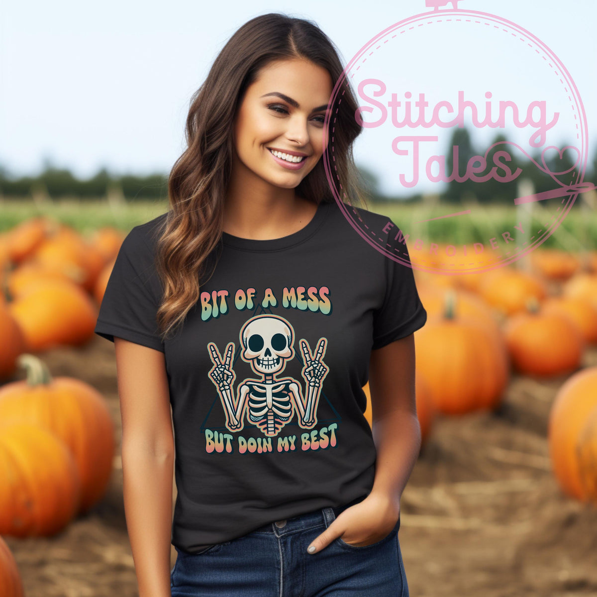 Funny Skeleton Tee, Mental Health Shirt, Relatable Humor