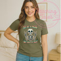 Funny Skeleton Tee, Mental Health Shirt, Relatable Humor