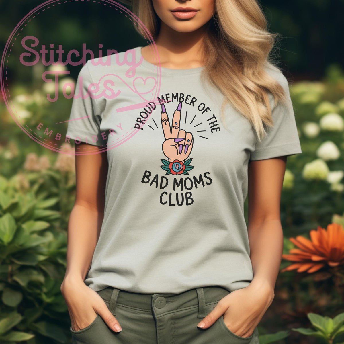 Bad Moms Club Graphic Tee, Sarcastic Mom Life Shirt