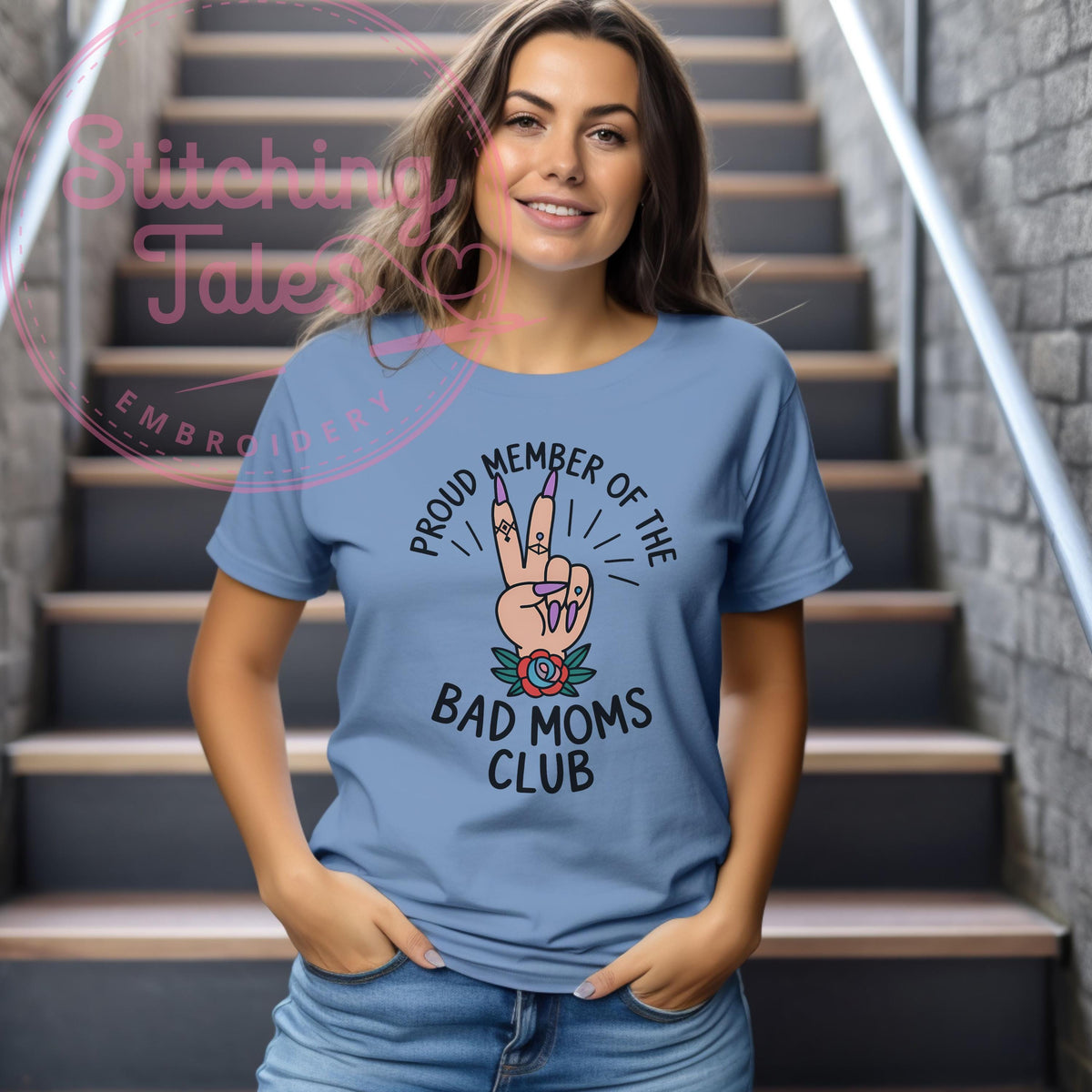 Bad Moms Club Graphic Tee, Sarcastic Mom Life Shirt