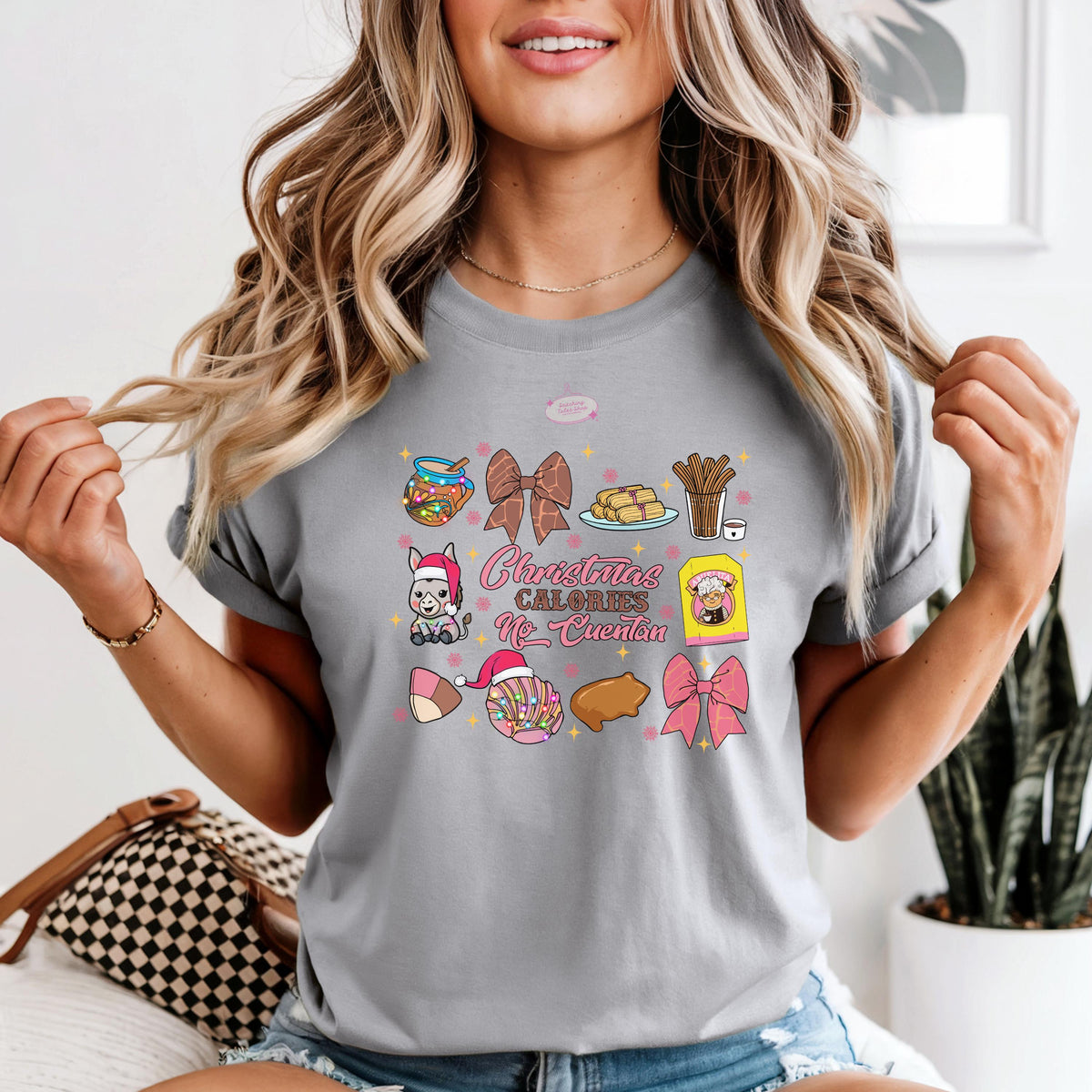 Christmas Calories No Cuentan Comfort Colors Tee, Latino Navidad Shirt