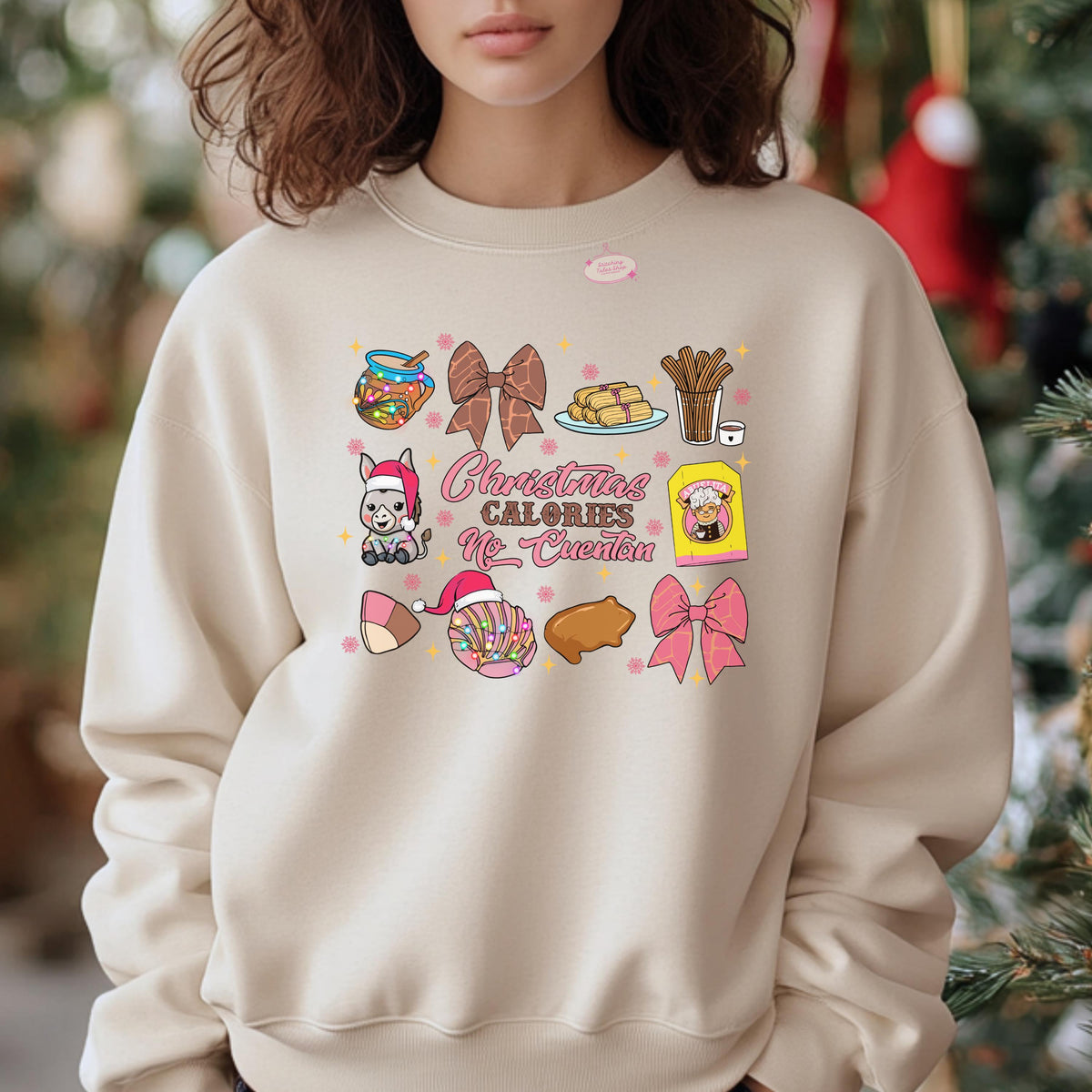 Christmas Calories No Cuentan Comfort Colors Tee, Latino Navidad Shirt