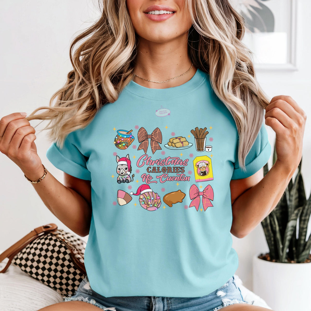 Christmas Calories No Cuentan Comfort Colors Tee, Latino Navidad Shirt