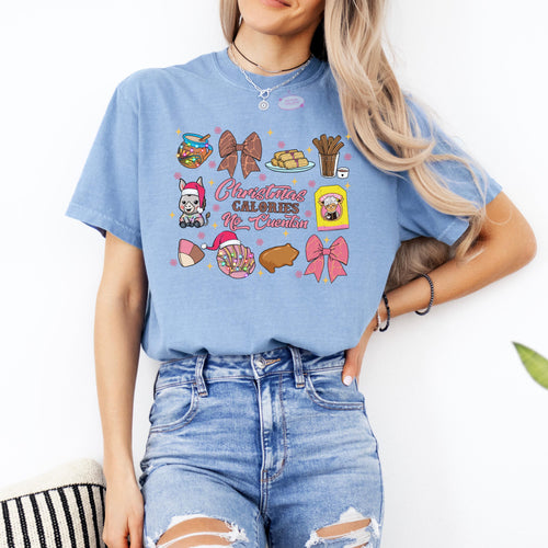 Christmas Calories No Cuentan Comfort Colors Tee, Latino Navidad Shirt