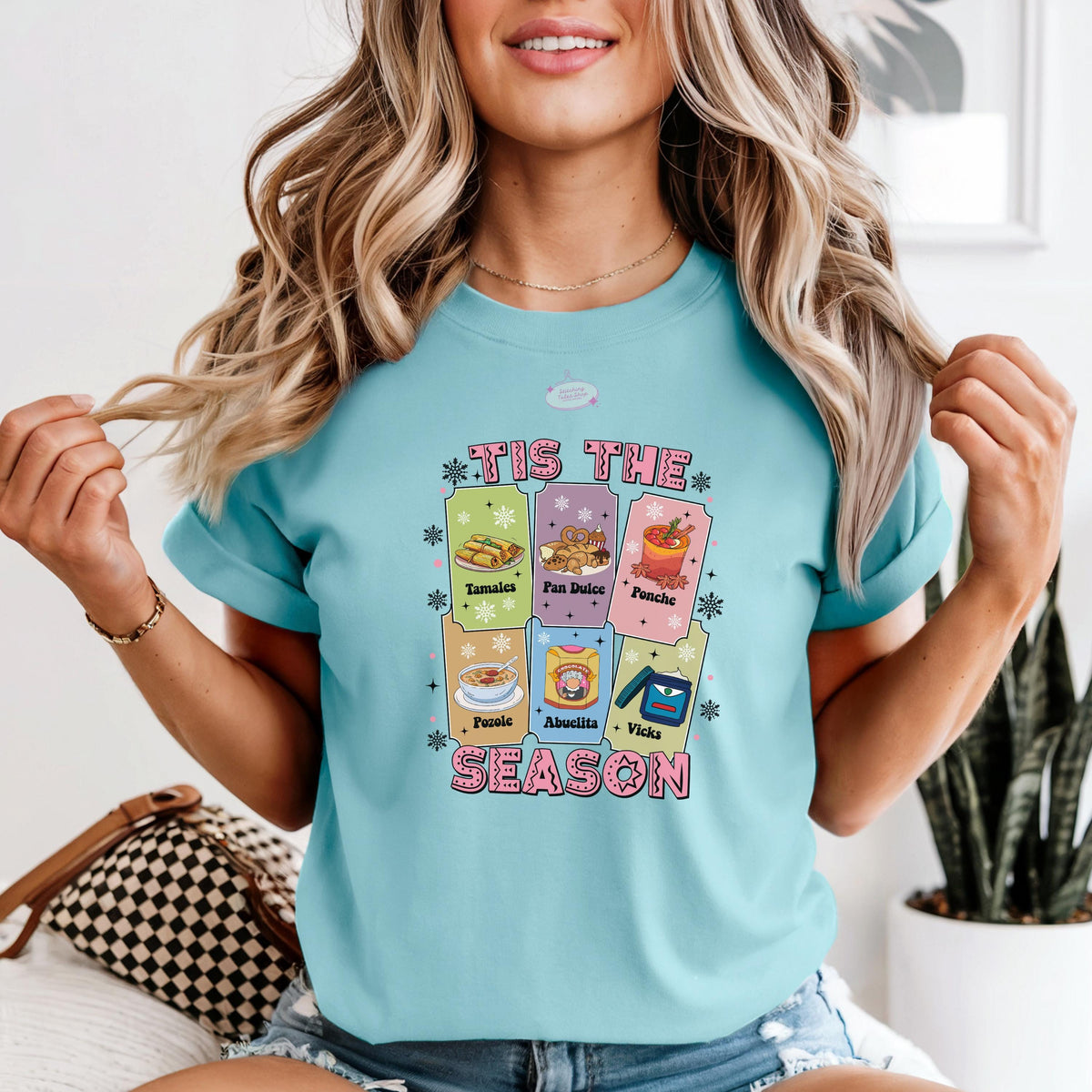 Tis The Season Tamales Sweatshirt, Latino Christmas Crewneck, Abuelita Sweater Gift