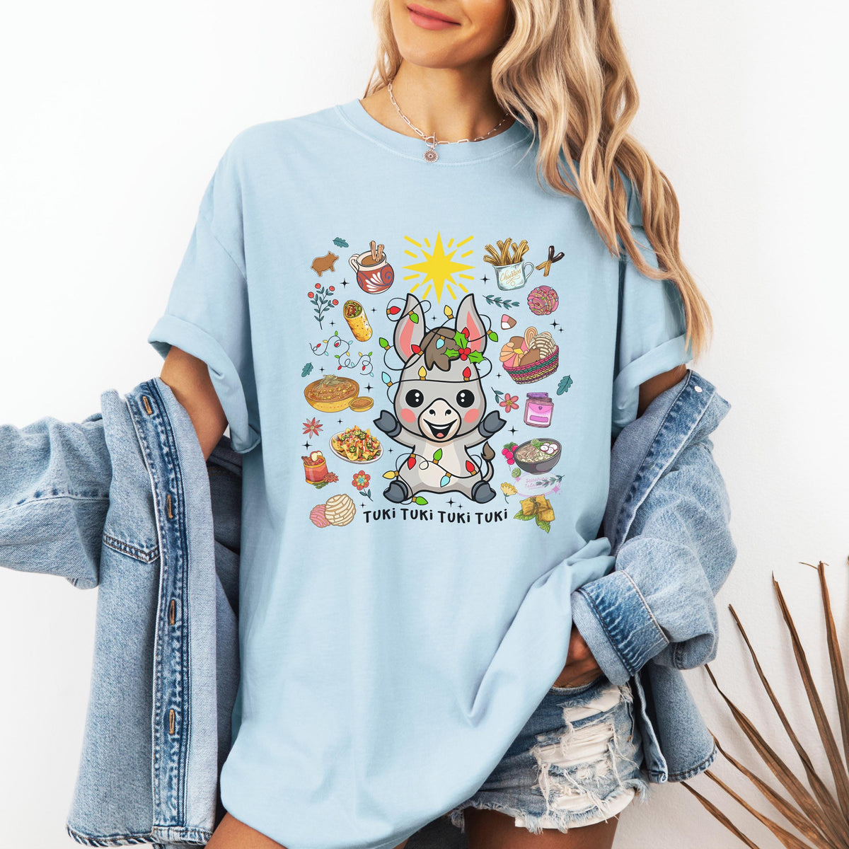 Latino Christmas Donkey Tee, Comfort Colors Holiday Shirt