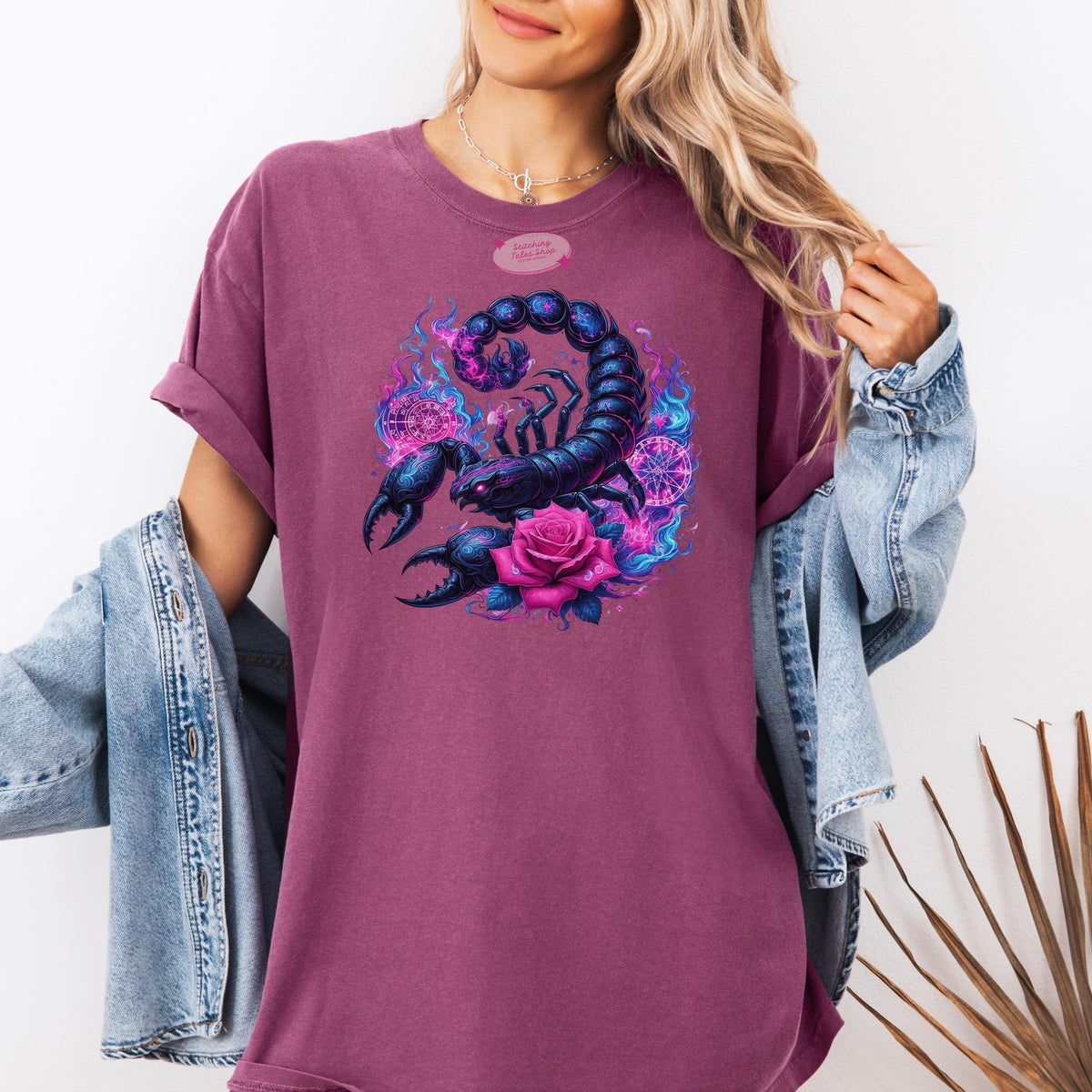 Scorpio Shirt, Comfort Colors Zodiac Tee, Celestial Design