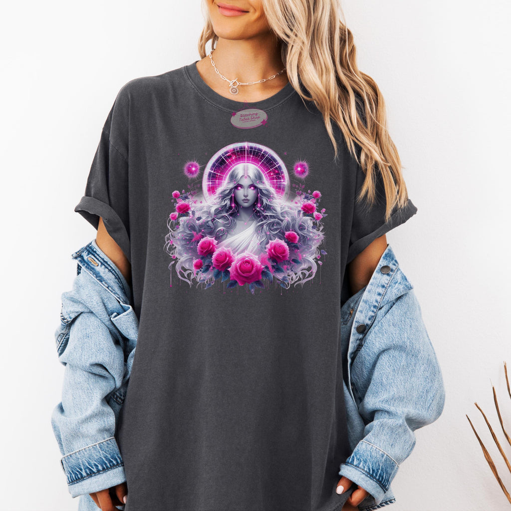 Virgo Shirt, Celestial Goddess, Comfort Colors Zodiac Tee