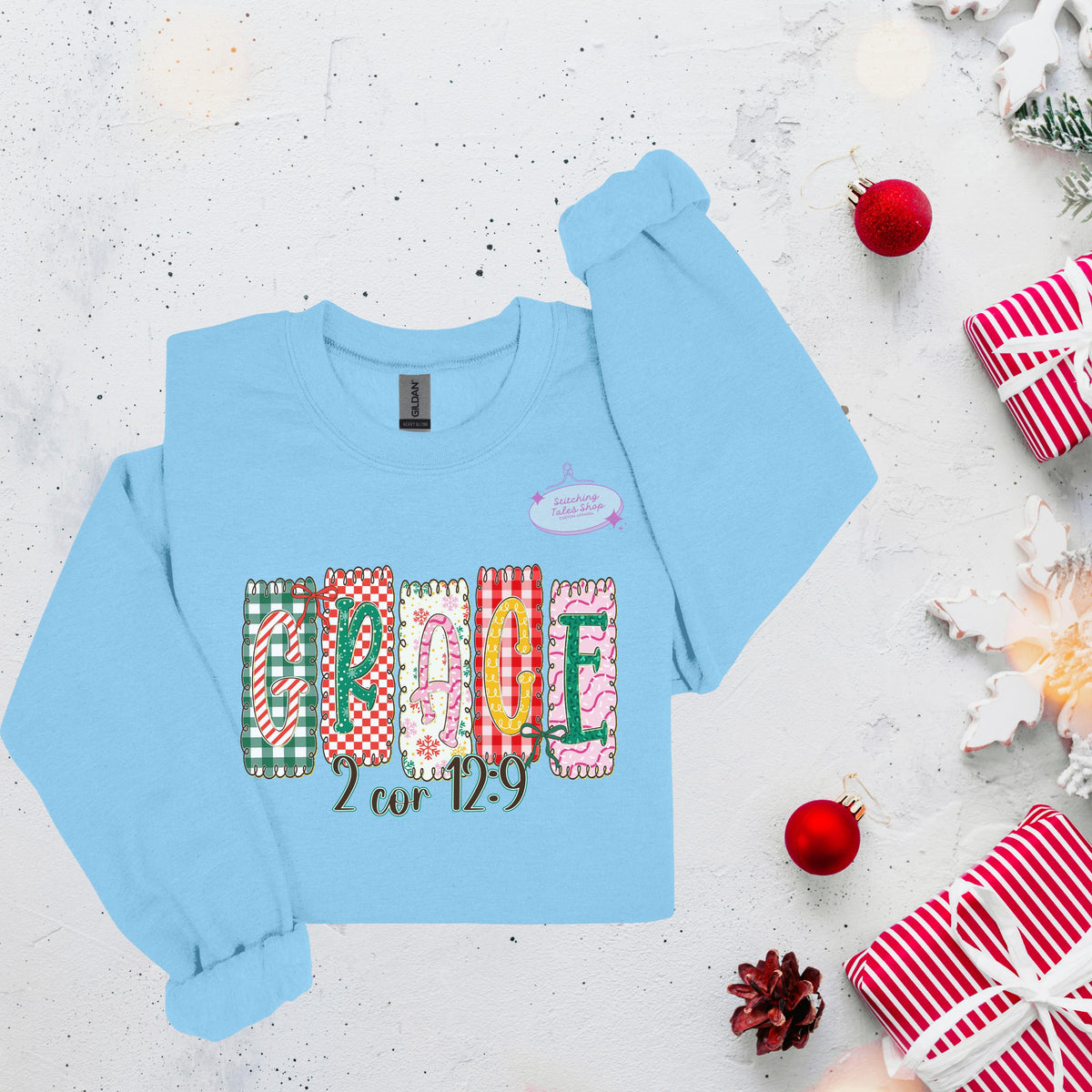 Grace 2 Corinthians 12:9 Shirt, Christian Christmas Gift
