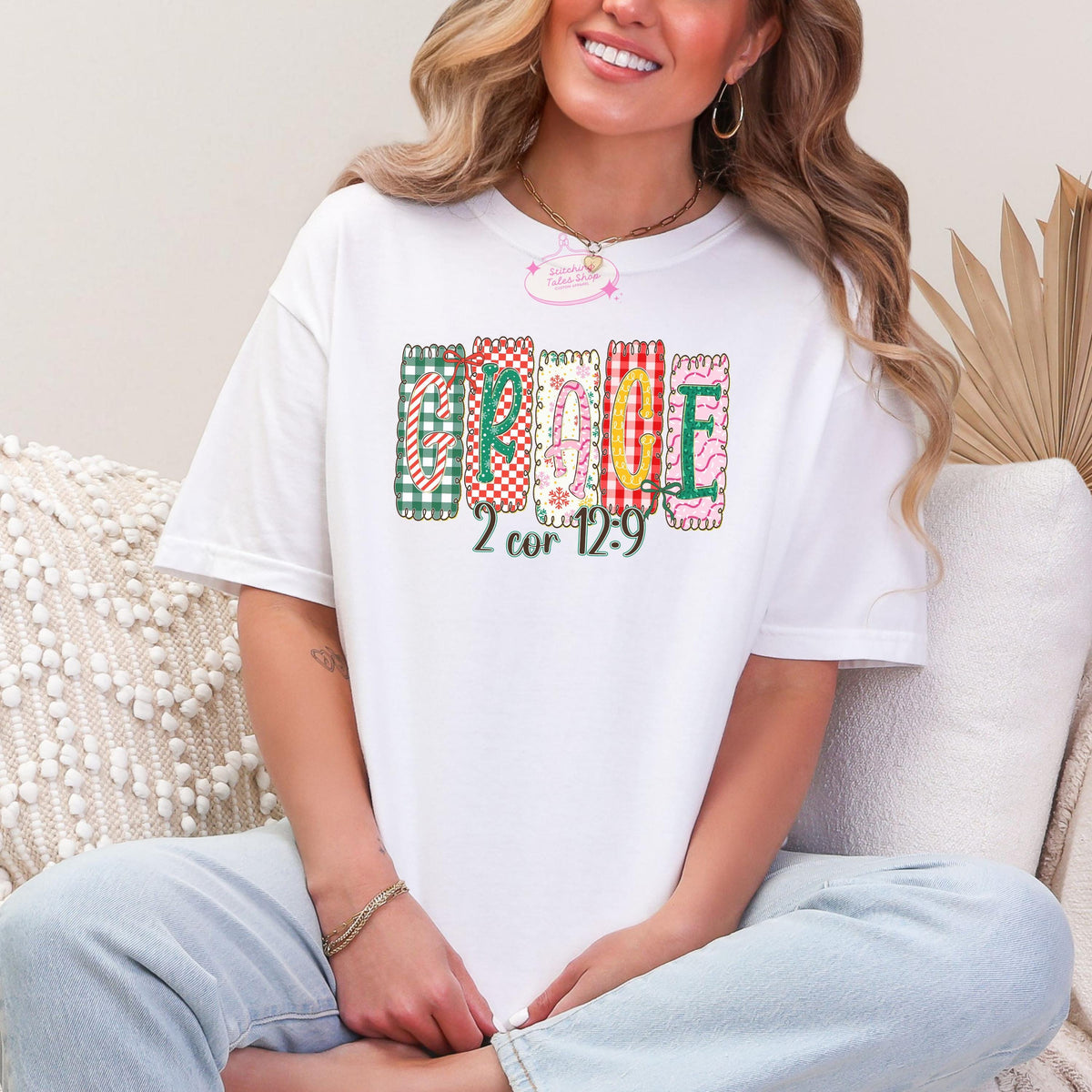 Grace 2 Corinthians 12:9 Shirt, Christian Christmas Gift