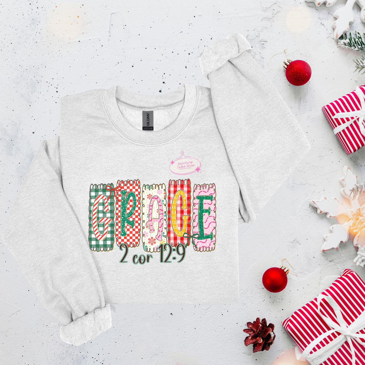 Grace 2 Corinthians 12:9 Shirt, Christian Christmas Gift