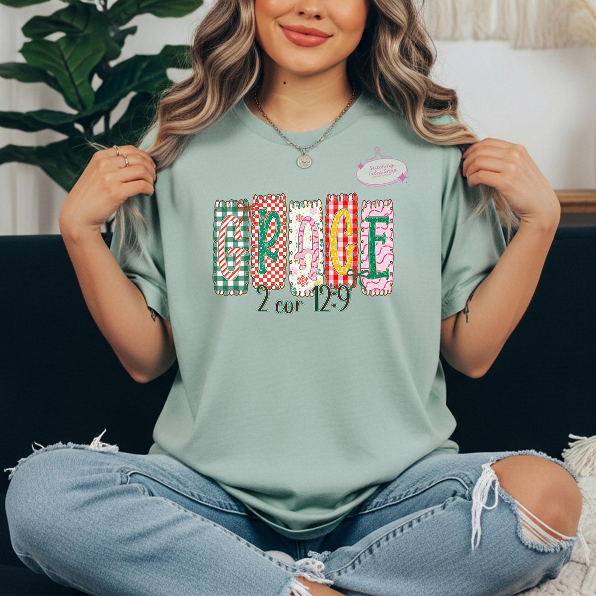 Grace 2 Corinthians 12:9 Shirt, Christian Christmas Gift