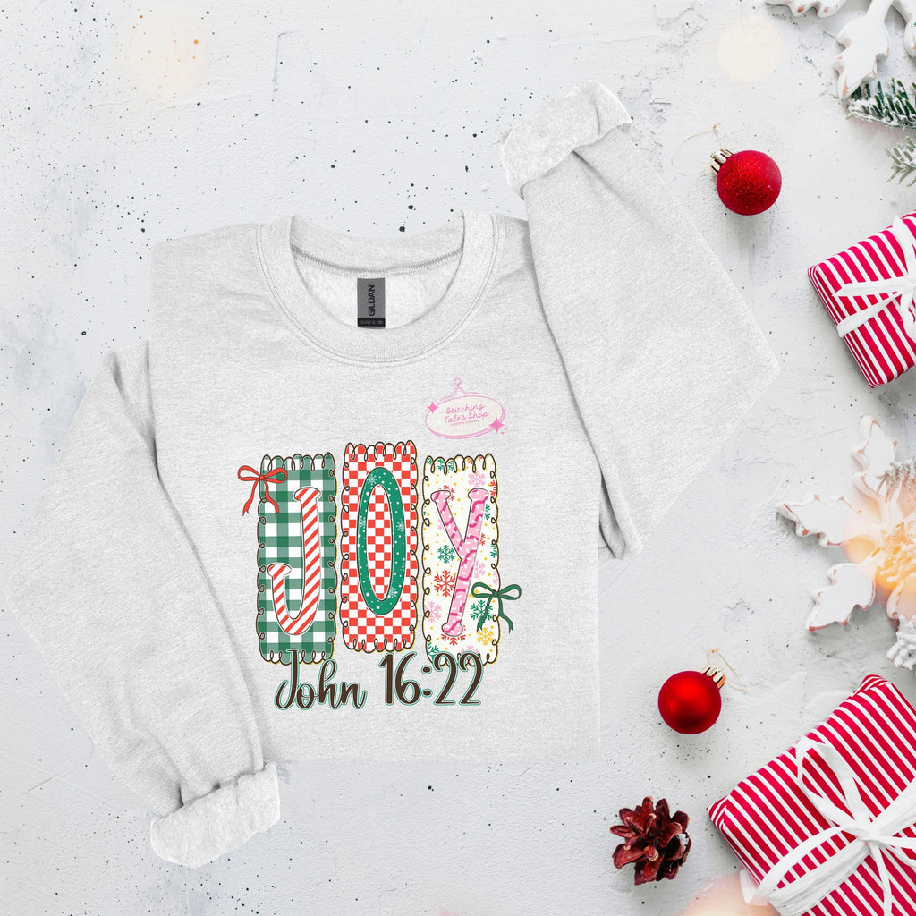 Joy John 16:22 Christmas Shirt, Christian Faith Tee