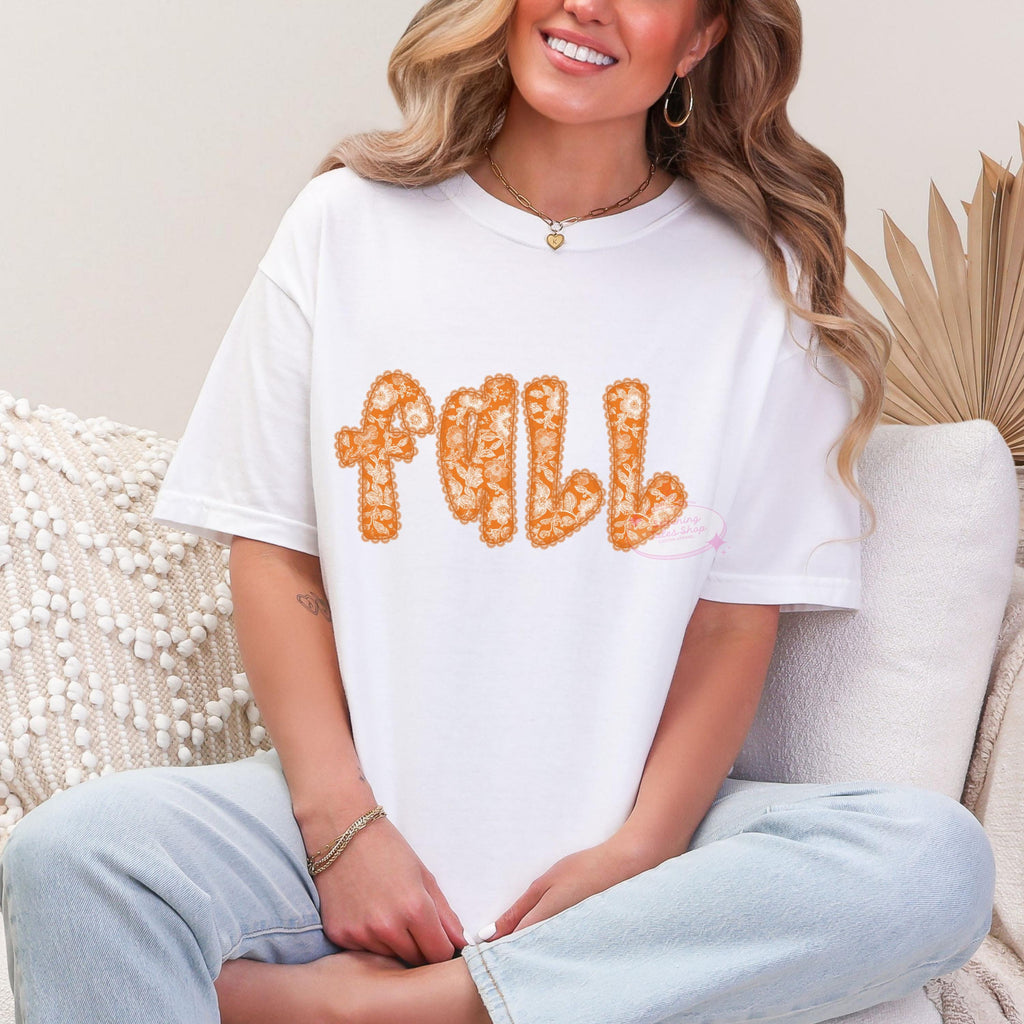Floral Pumpkin Fall Shirt, Comfort Colors Tee