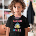 Retro Smiley Face Toddler Tee, Checkered Boys Graphic Shirt, Bella Canvas
