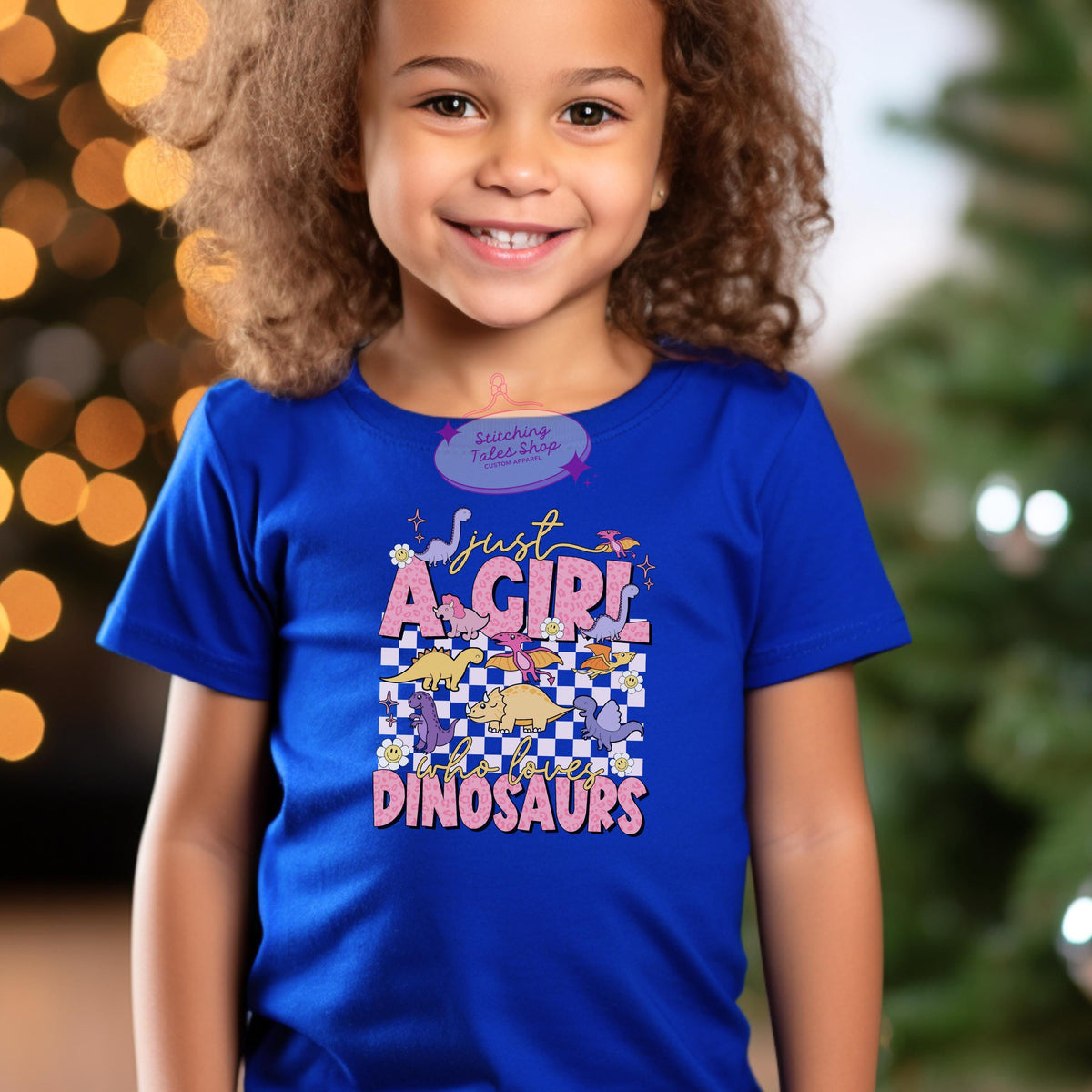 Dinosaur Toddler Shirt, Retro Dino Tee, Girl's Bella Canvas Top