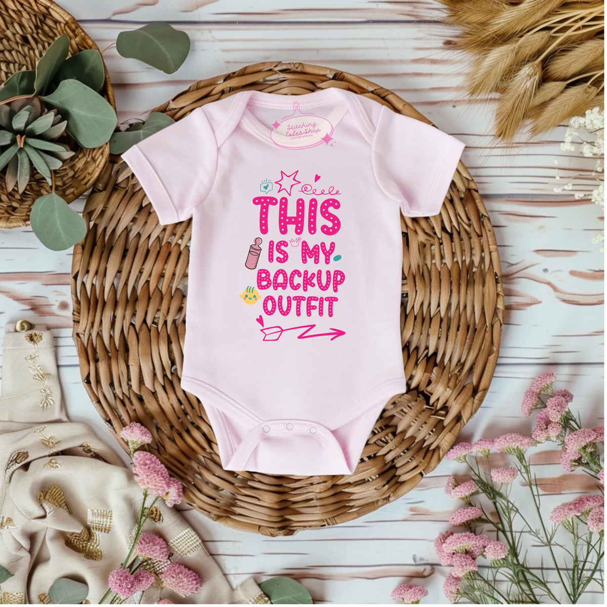 Funny Baby Onesie, This Is My Backup Outfit, Baby Shower Gift