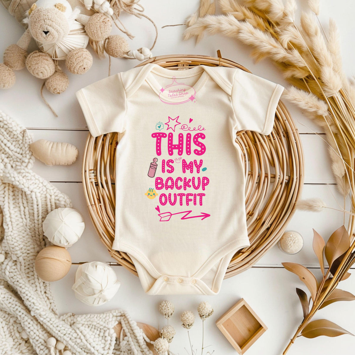 Funny Baby Onesie, This Is My Backup Outfit, Baby Shower Gift