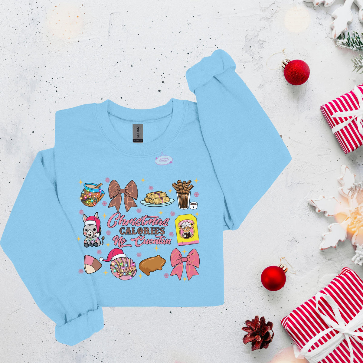 Christmas Calories No Cuentan Comfort Colors Tee, Latino Navidad Shirt