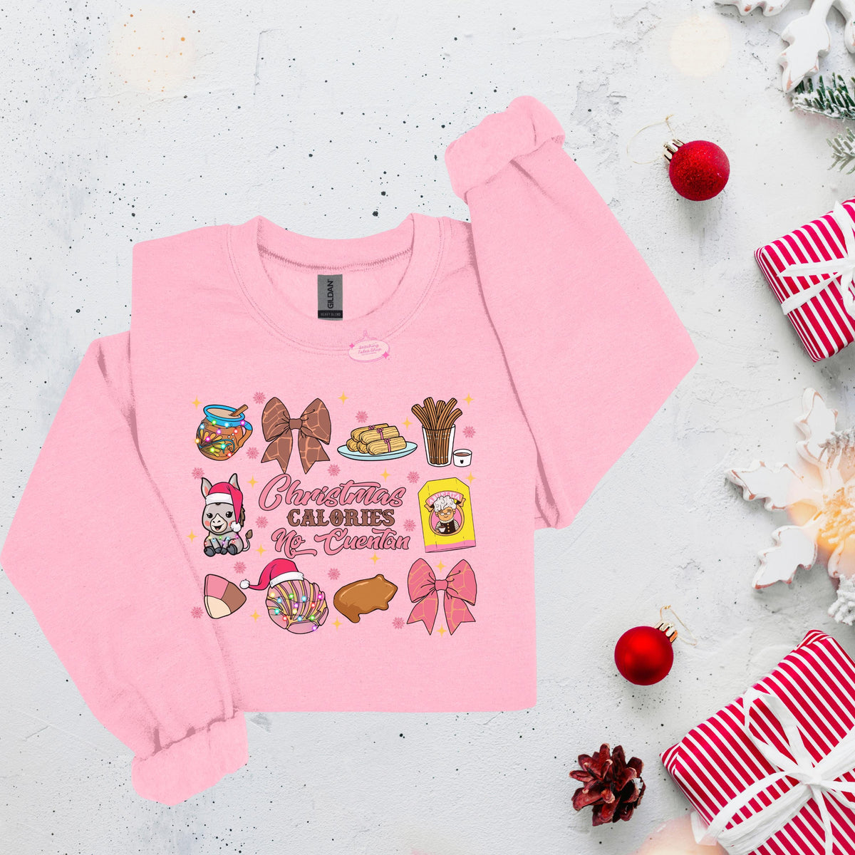 Christmas Calories No Cuentan Comfort Colors Tee, Latino Navidad Shirt