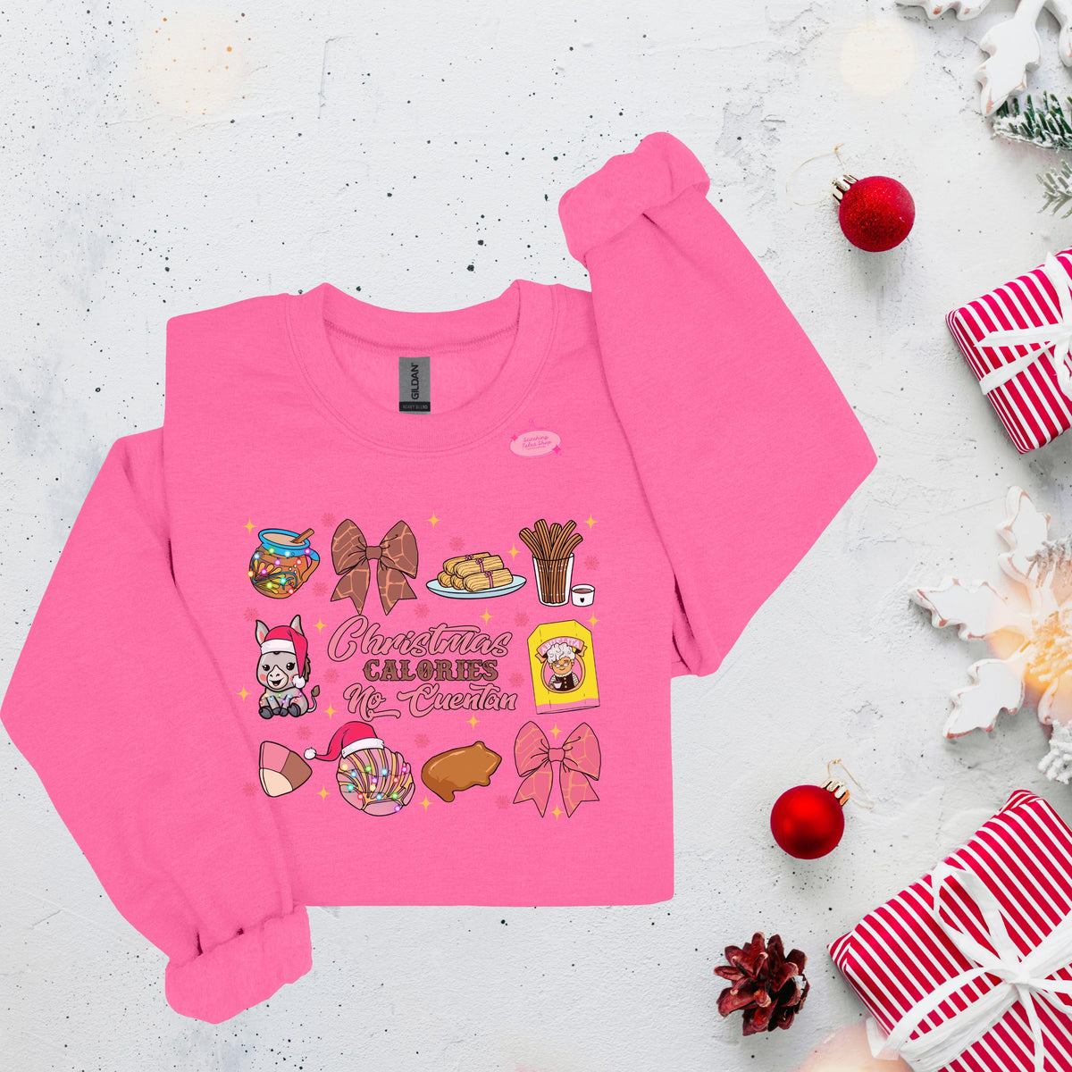 Christmas Calories No Cuentan Comfort Colors Tee, Latino Navidad Shirt