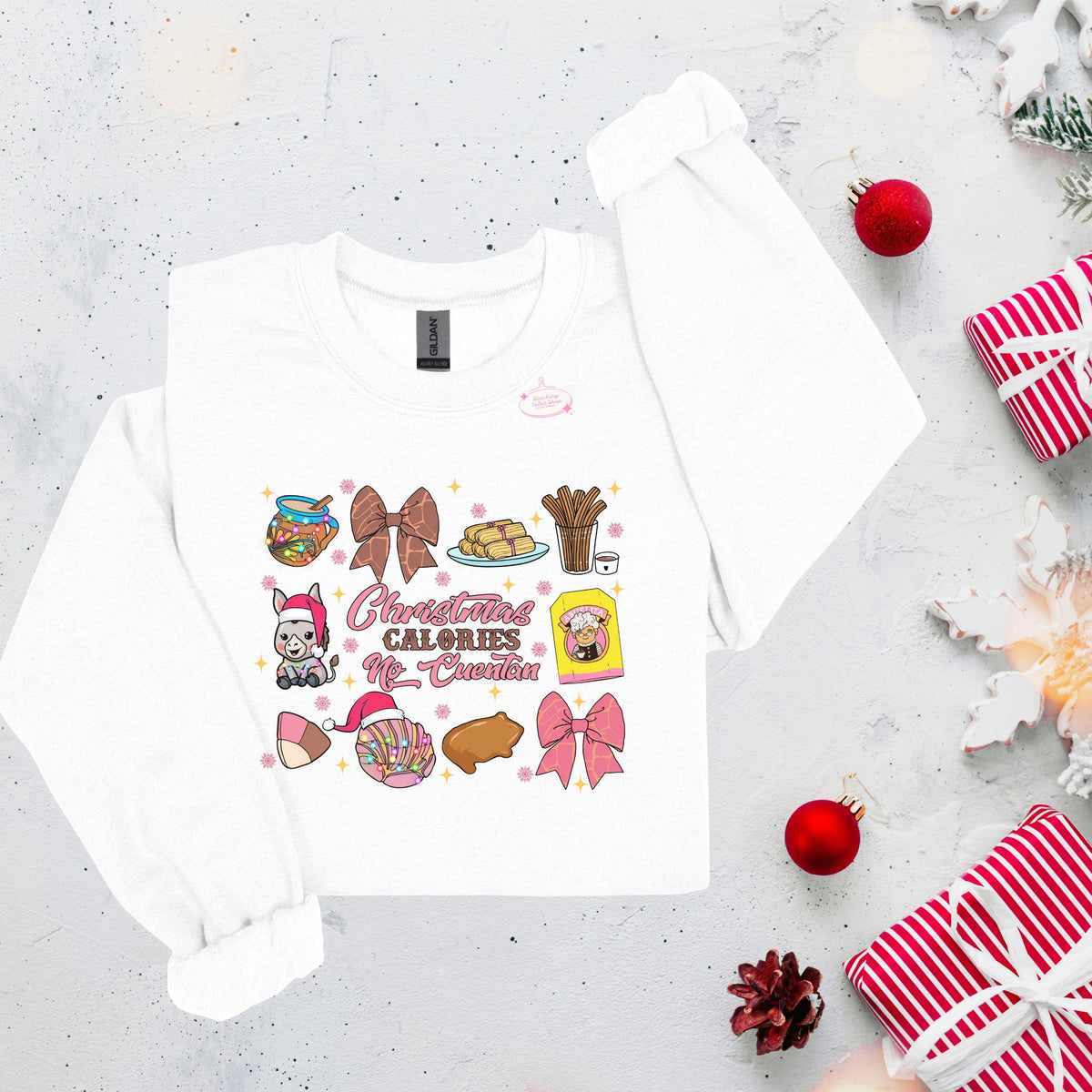 Christmas Calories No Cuentan Comfort Colors Tee, Latino Navidad Shirt