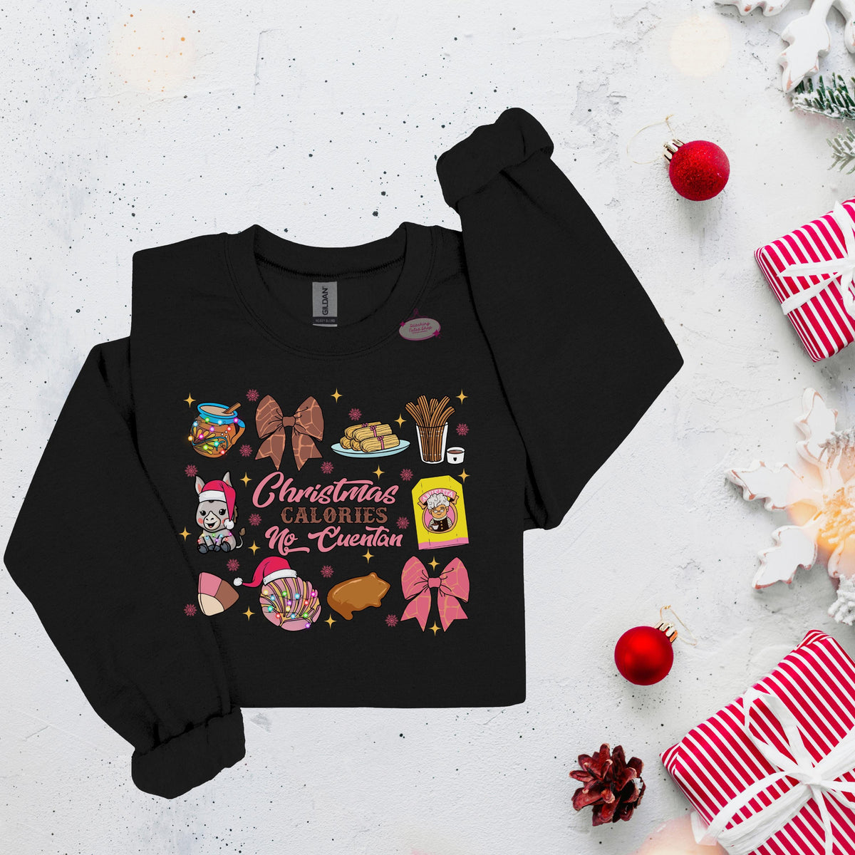 Christmas Calories No Cuentan Comfort Colors Tee, Latino Navidad Shirt