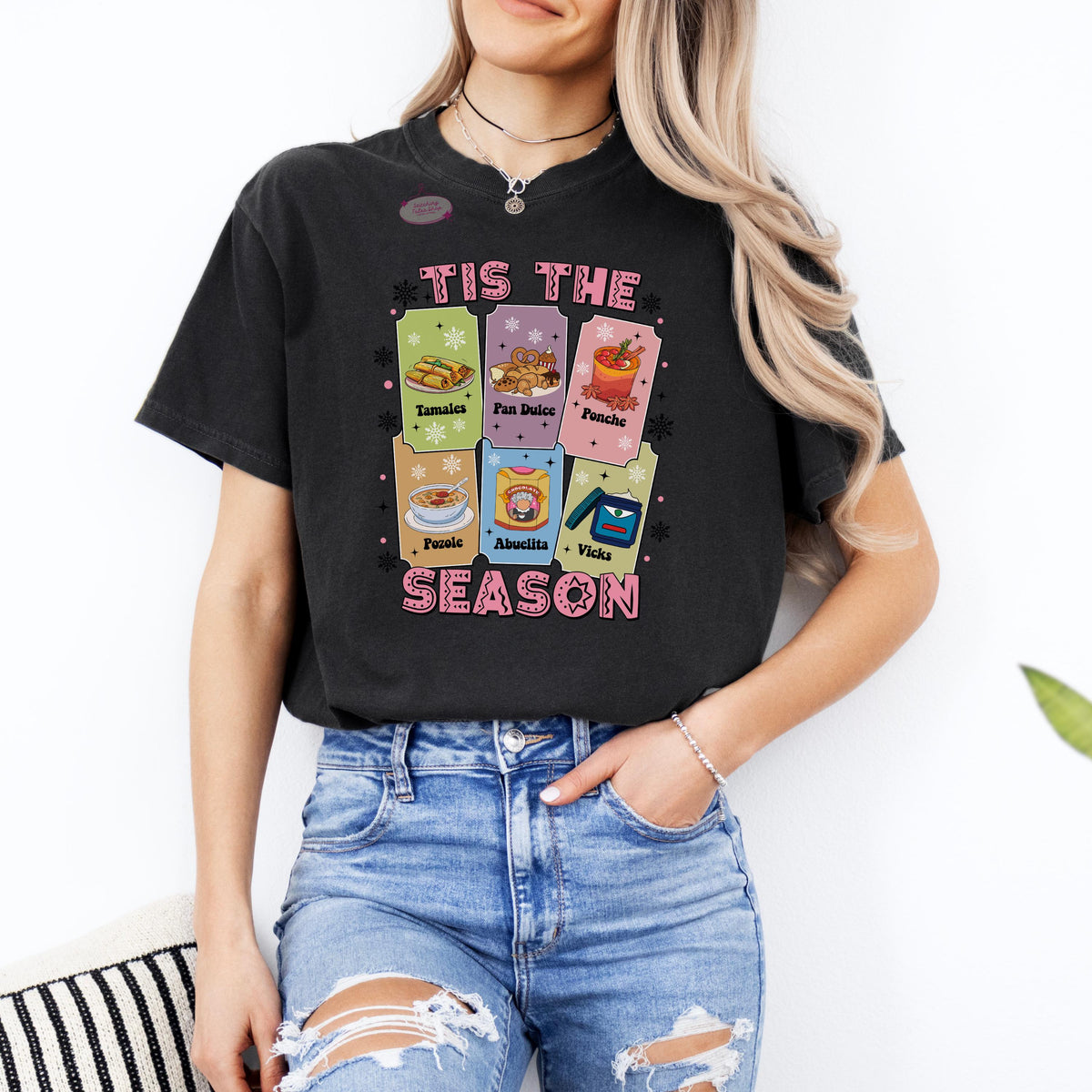 Tis The Season Tamales Sweatshirt, Latino Christmas Crewneck, Abuelita Sweater Gift