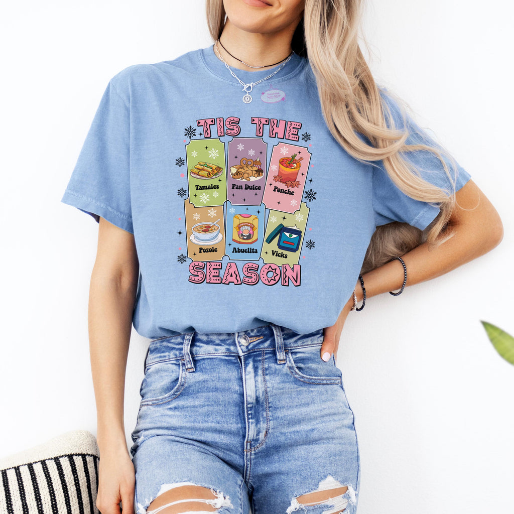 Tis The Season Tamales Sweatshirt, Latino Christmas Crewneck, Abuelita Sweater Gift