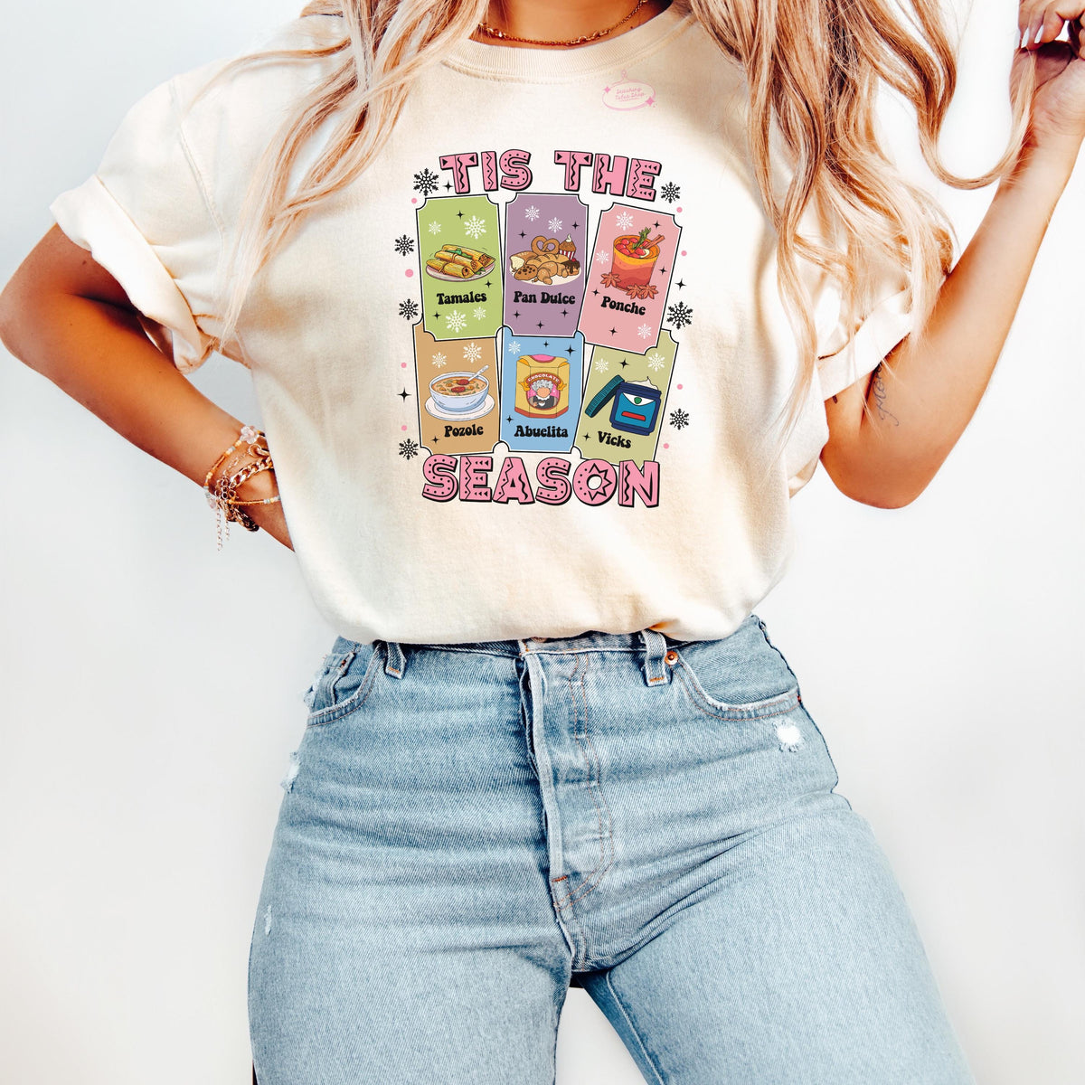 Tis The Season Tamales Sweatshirt, Latino Christmas Crewneck, Abuelita Sweater Gift