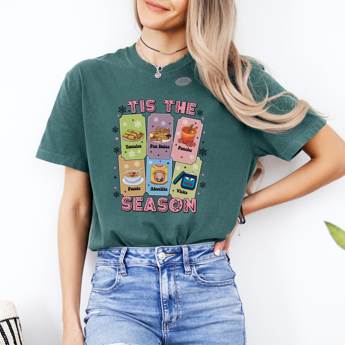 Tis The Season Tamales Sweatshirt, Latino Christmas Crewneck, Abuelita Sweater Gift