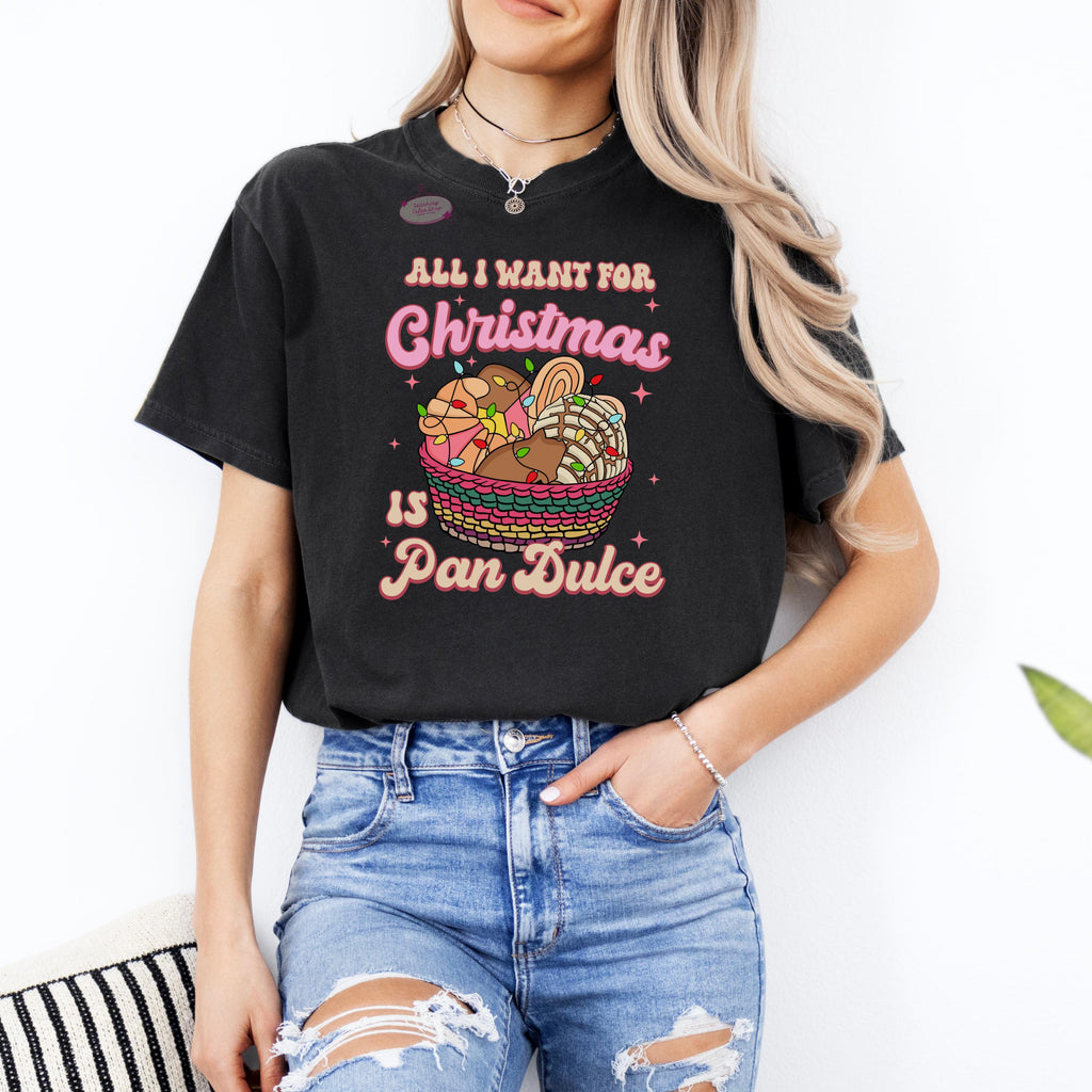 Pan Dulce Christmas Shirt, Latino Holiday, Comfort Colors Tee