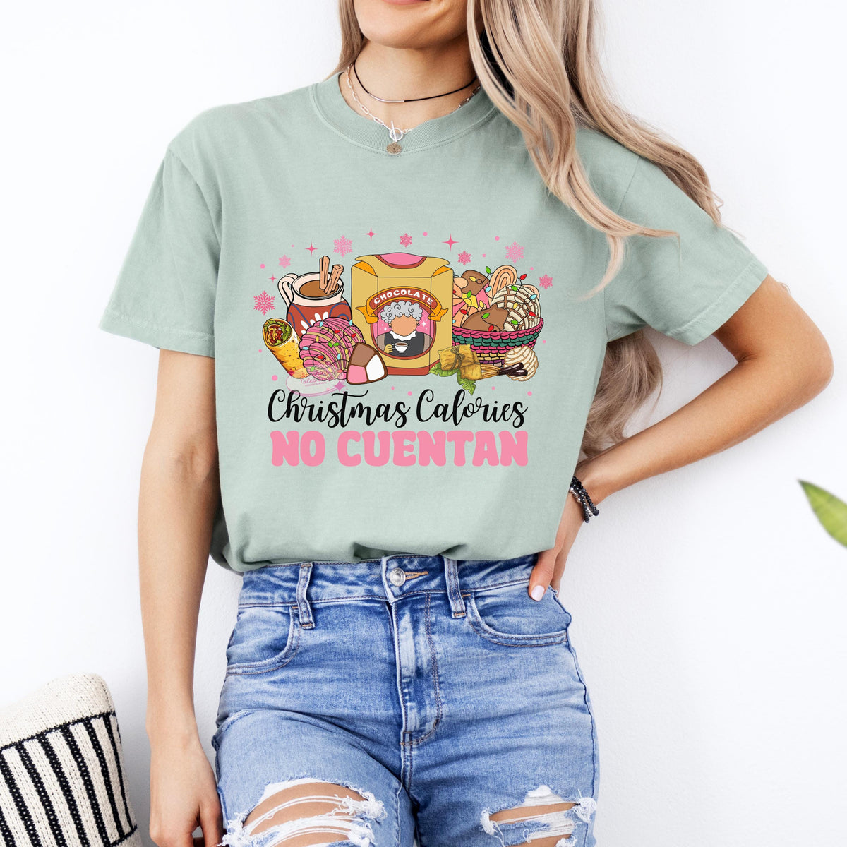 Comfort Colors Christmas Tee, Funny Latino Pan Dulce Shirt