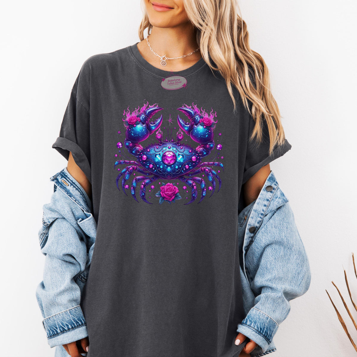 Cancer Zodiac Shirt, Cosmic Crab Tee, Astrology Gift