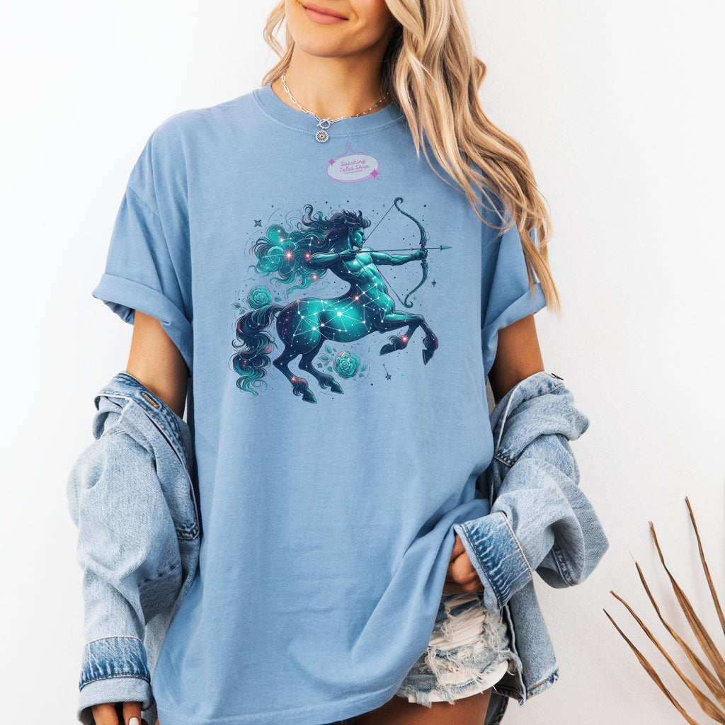 Sagittarius Shirt, Celestial Zodiac Archer Tee, Comfort Colors