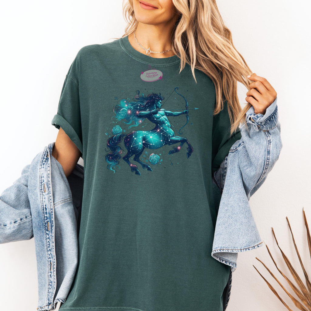 Sagittarius Shirt, Celestial Zodiac Archer Tee, Comfort Colors