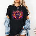 Leo Zodiac Comfort Colors Tee, Fire Lion Graphic