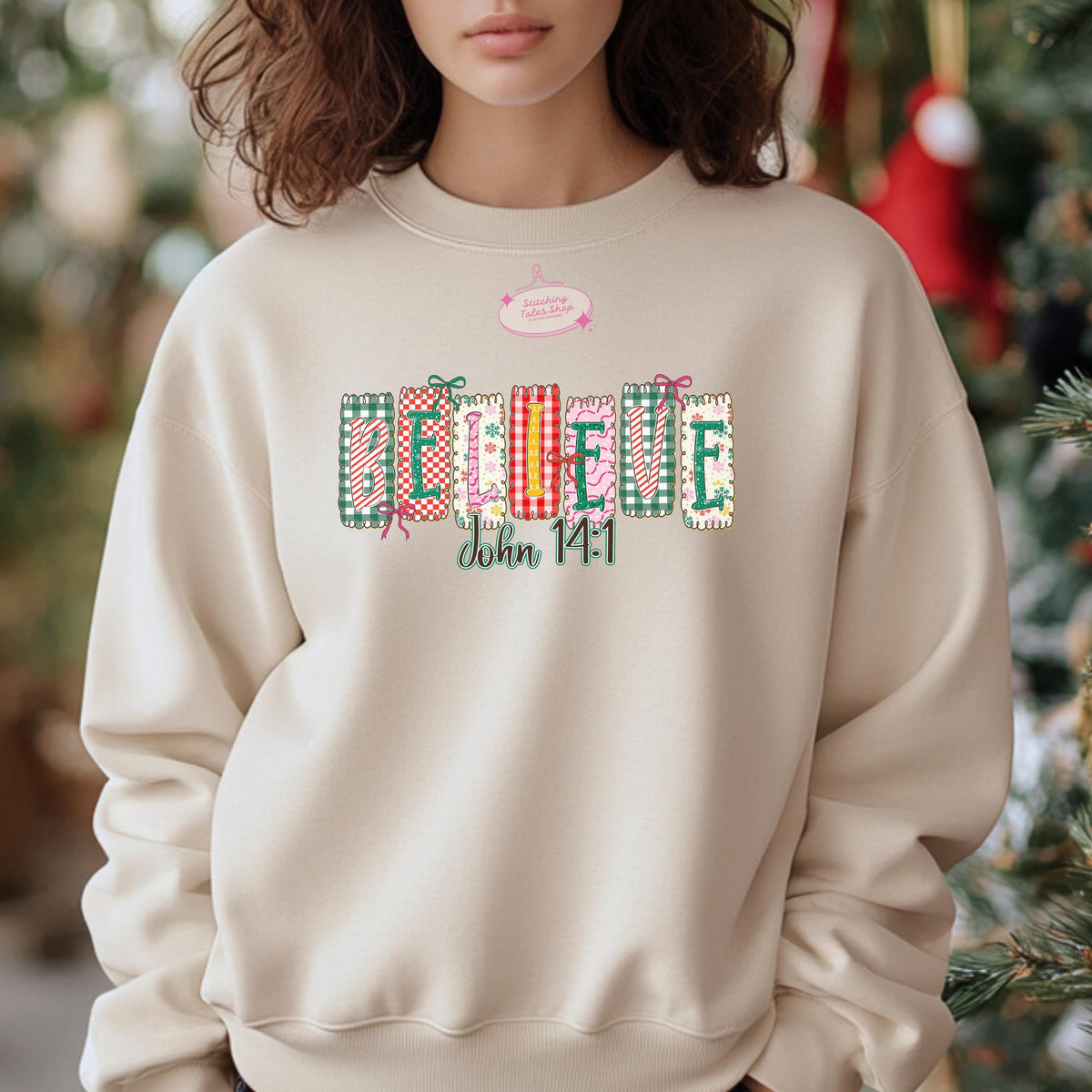 Believe John 14:1 Christmas Shirt, Faith Holiday Tee