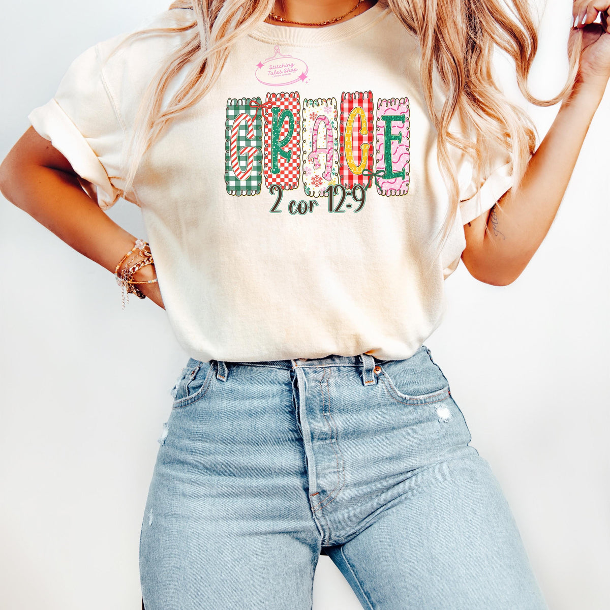 Grace 2 Corinthians 12:9 Shirt, Christian Christmas Gift