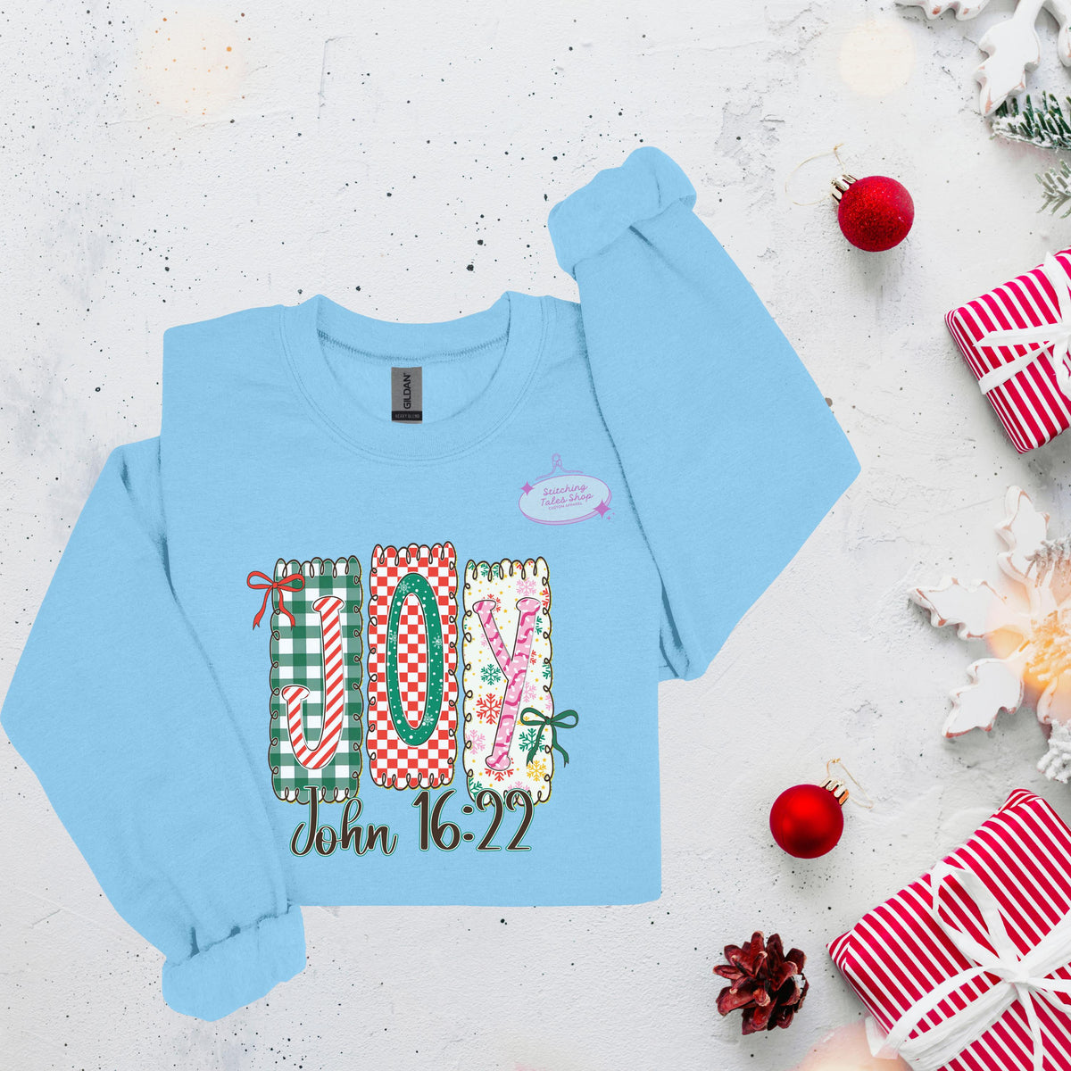 Joy John 16:22 Christmas Shirt, Christian Faith Tee