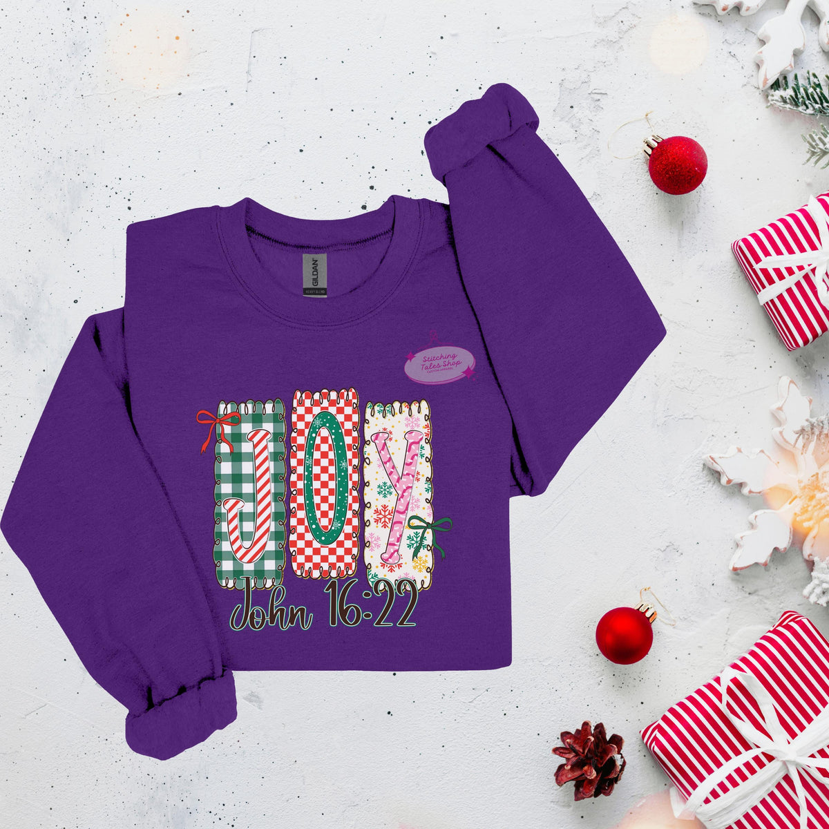 Joy John 16:22 Christmas Shirt, Christian Faith Tee