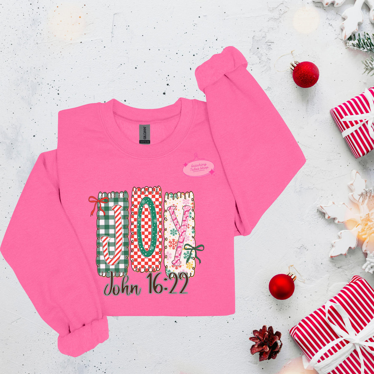 Joy John 16:22 Christmas Shirt, Christian Faith Tee