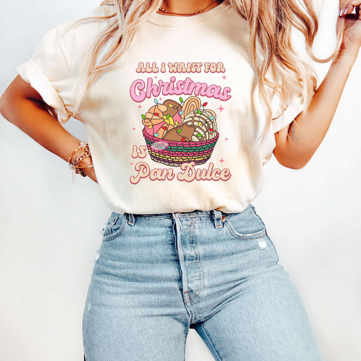 Pan Dulce Christmas Shirt, Latino Holiday, Comfort Colors Tee