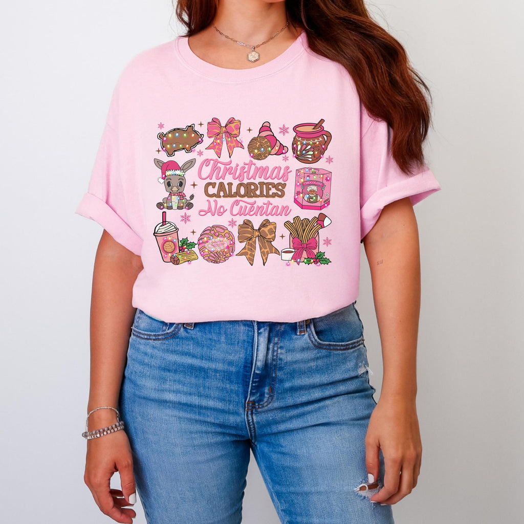 Christmas Calories No Cuentan Sweatshirt, Latino Holiday Sweater