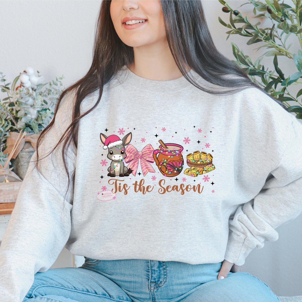 Pink Christmas Tee, Burrito Sabanero, Pan Dulce Navidad