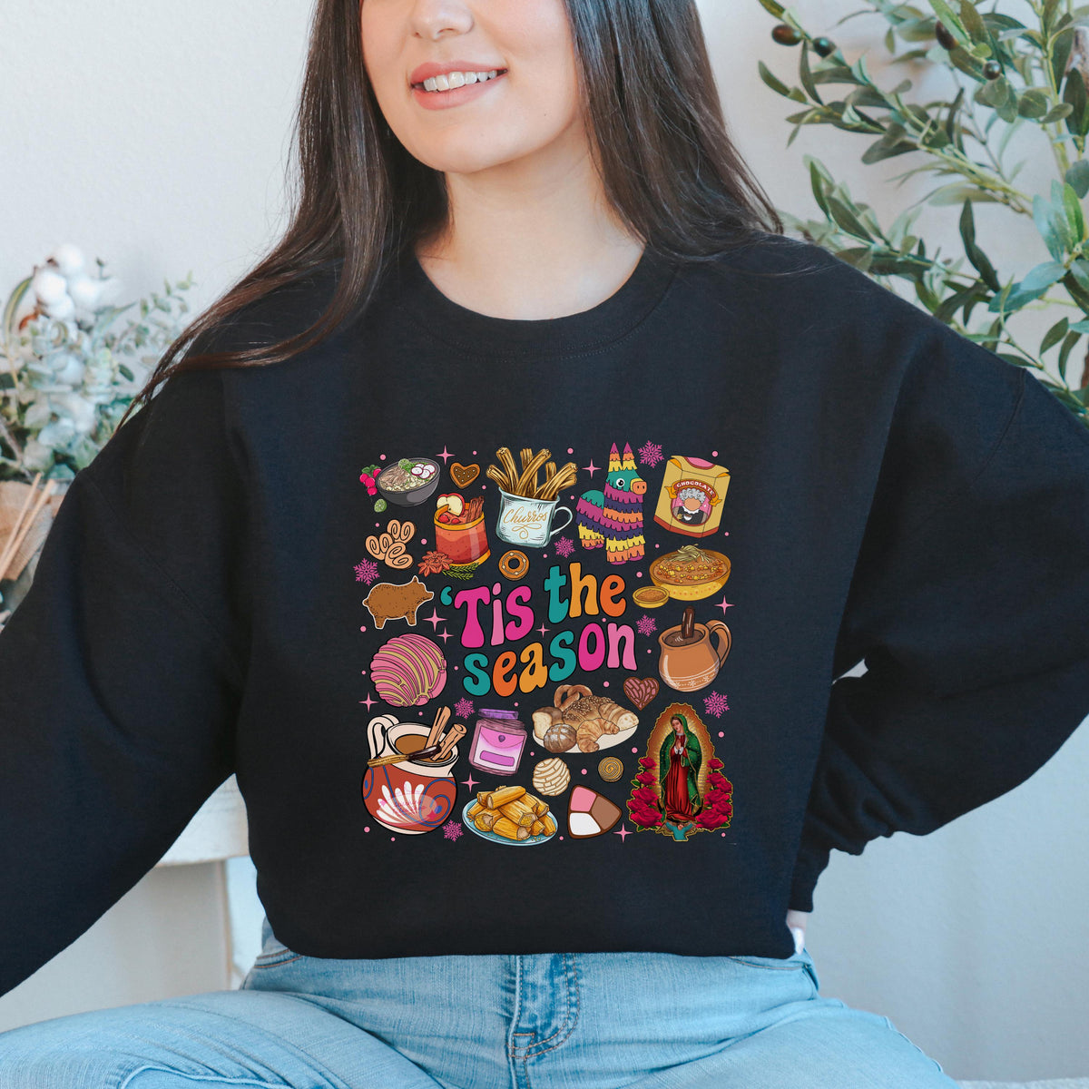 Virgen de Guadalupe Christmas Tee, Latino Holiday Shirt