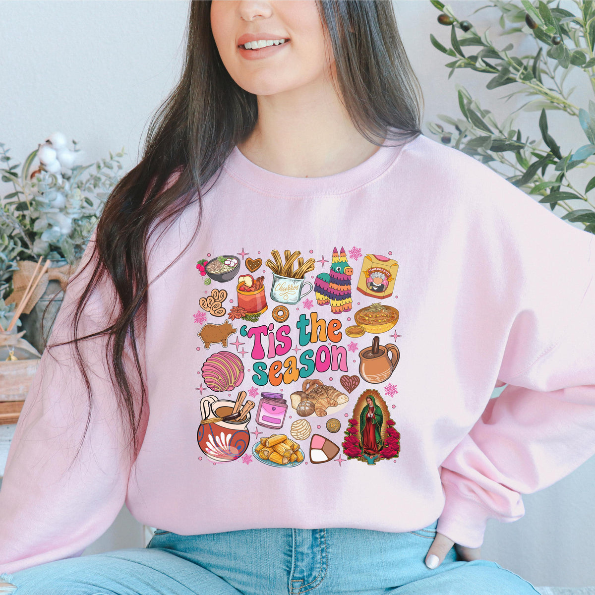 Virgen de Guadalupe Christmas Tee, Latino Holiday Shirt