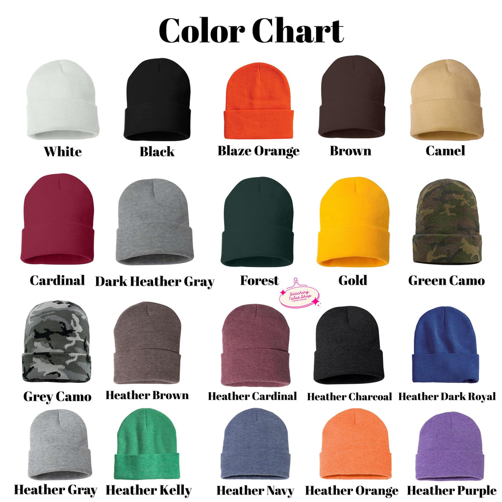 Custom Embroidered Beanie, Personalized Knit Hat, Logo Beanie, Business Apparel, Company Beanie, Winter Work Hat
